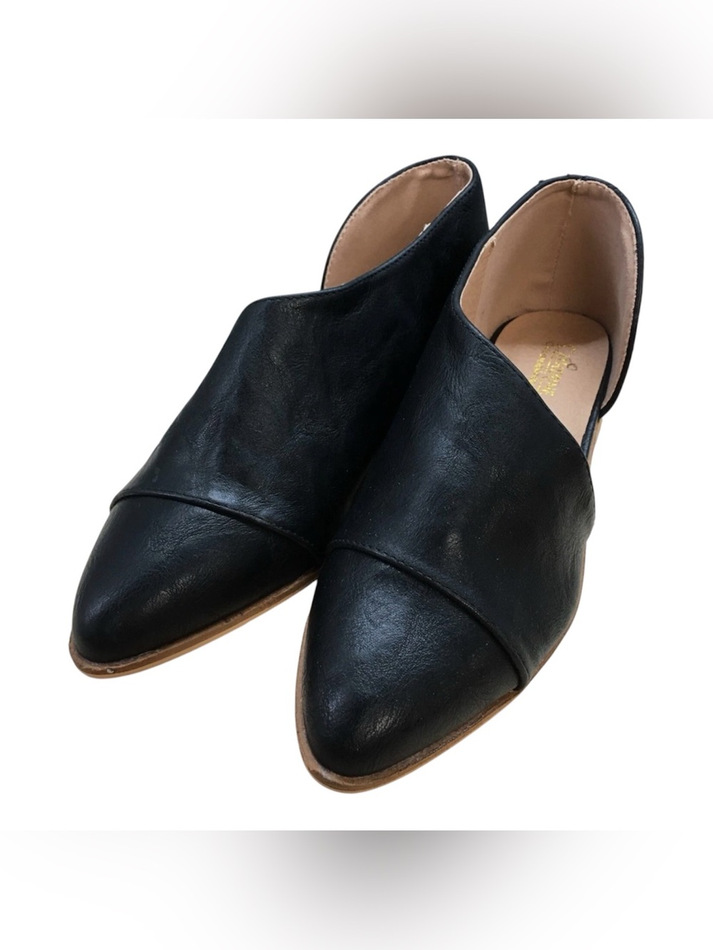 NEW Catherine Malandrino Swan Loafers Slip On Black shoes size 8